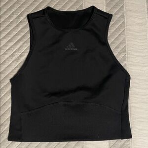 Adidas Sleek Black Athletic Crop Top